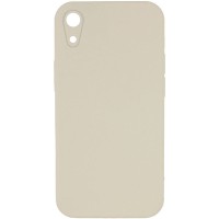 Чохол Silicone Case Square Full Camera Protective (AA) NOLOGO для Apple iPhone XR (6.1") Бежевий / Antique White