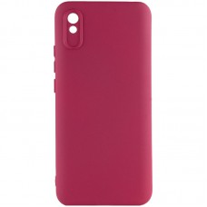 Чохол Silicone Cover Lakshmi Full Camera (A) для Xiaomi Redmi 9A Бордовий / Marsala