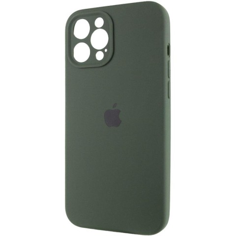 Чохол Silicone Case Full Camera Protective (AA) для Apple iPhone 12 Pro Max (6.7") Зелений / Cyprus Green