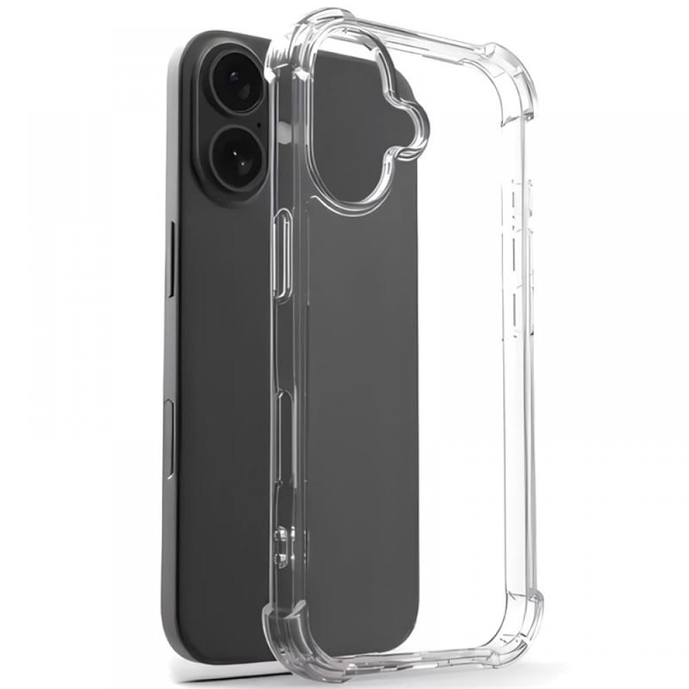TPU чохол GETMAN Ease logo посилені кути для Apple iPhone 17 (6.3") Безбарвний (прозорий)