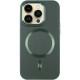 Шкіряний чохол SnapCase with MagSafe для Apple iPhone 16 Pro (6.3") Green