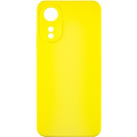 Чохол Silicone Cover Lakshmi Full Camera (AAA) для Oppo A78 4G Жовтий / Yellow