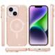 Чохол TPU Galaxy Sparkle (MagFit) для Apple iPhone 13 / 14 (6.1") Gold+Glitter