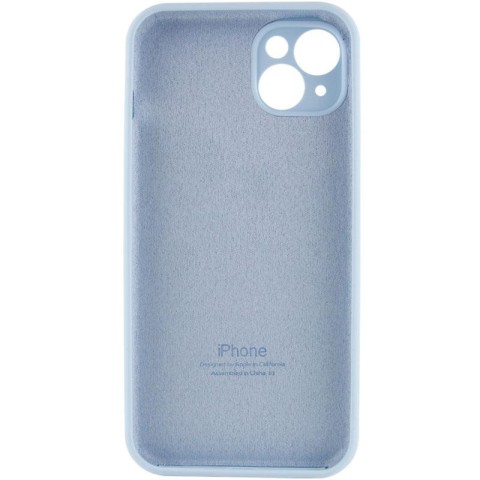 Чохол Silicone Case Full Camera Protective (AA) для Apple iPhone 15 (6.1") Блакитний / Sweet Blue