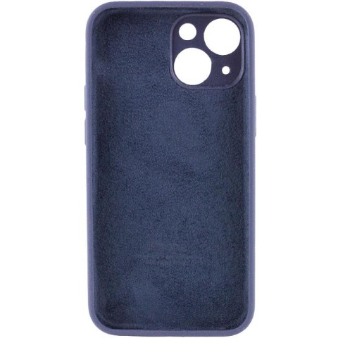 Чохол Silicone Case Full Camera Protective (AA) для Apple iPhone 15 (6.1") Темно-синій / Midnight blue