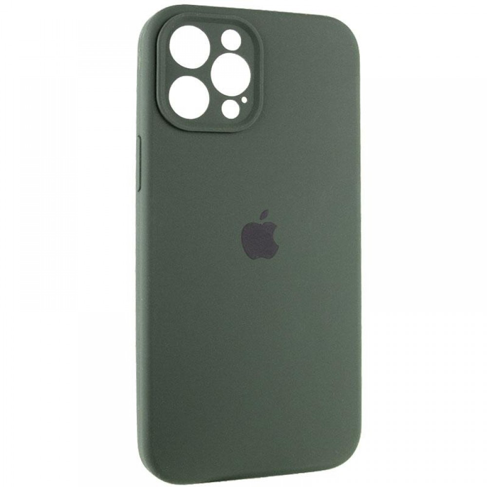 Чохол Silicone Case Full Camera Protective (AA) для Apple iPhone 12 Pro Max (6.7") Зелений / Cyprus Green