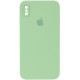 Чохол Silicone Case Square Full Camera Protective (AA) для Apple iPhone XS Max (6.5") М'ятний / Mint