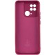 Чохол Silicone Cover Lakshmi Full Camera (A) для Xiaomi Poco C40 Бордовий / Marsala