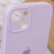 Чохол Silicone Case Full Camera Protective (AA) для Apple iPhone 14 (6.1") Бузковий / Lilac