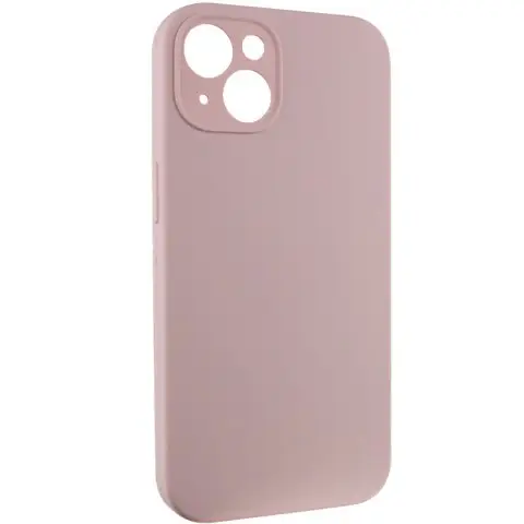 Чохол Silicone Case Full Camera Protective (AA) NO LOGO для Apple iPhone 13 (6.1") Рожевий / Chalk Pink