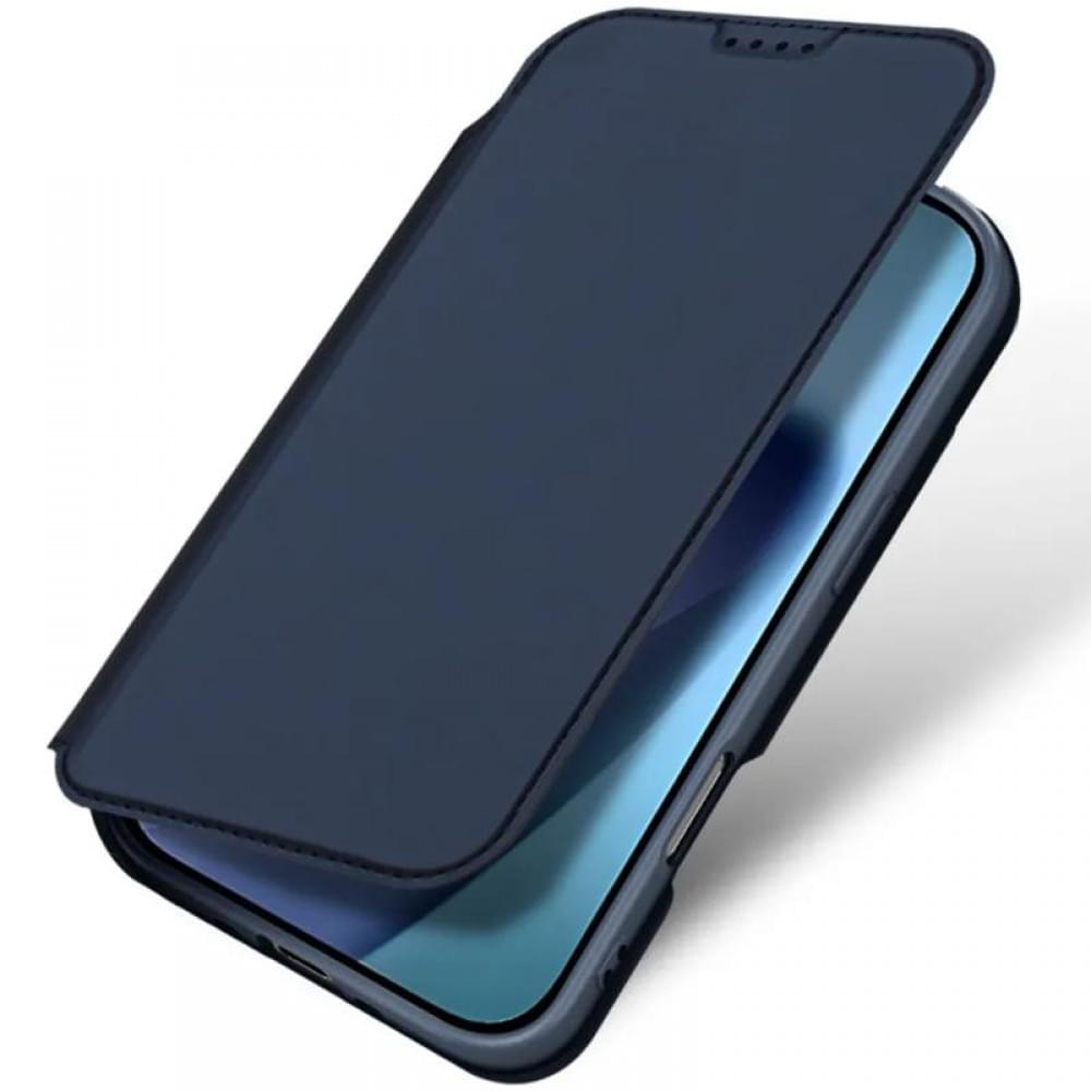 Чохол-книжка Dux Ducis з кишенею для візиток для Apple iPhone 17 Air (6.5") Синій