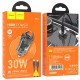 АЗП Hoco Z53 Sight PD30W (1C) + Type-C to Type-C Transparent black