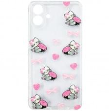 Чохол TPU Clear Joy для Motorola Moto G06 Strawberry Cats Чохол TPU Clear Joy для Motorola Moto G06 Strawberry Cats