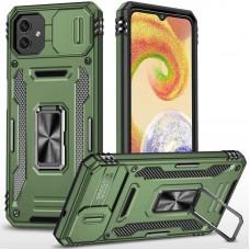 Ударостійкий чохол Camshield Army Ring для Samsung Galaxy A05 Оливковий / Army Green