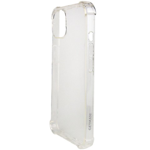 TPU чохол GETMAN Ease logo посилені кути для Apple iPhone 13 (6.1") Безбарвний (прозорий)