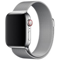 Ремінець Milanese Loop Design для Apple Watch 38/40/41/42mm(ser.10) Срібний