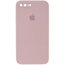 Чохол Silicone Case Square Full Camera Protective (AA) для Apple iPhone 7 plus/8 plus (5.5") Рожевий / Pink Sand