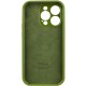 Чохол Silicone Case Full Camera Protective (AA) для Apple iPhone 14 Pro (6.1") Зелений / Dark Olive