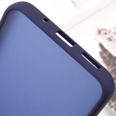Чохол TPU+PC Lyon Frosted для Motorola Edge 60 Fusion Navy Blue