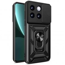 Чохол Ummi Camshield Serge Ring для Xiaomi 14 Чорний