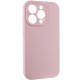 Чохол Silicone Case Full Camera Protective (AA) NO LOGO для Apple iPhone 14 Pro (6.1") Рожевий / Chalk Pink