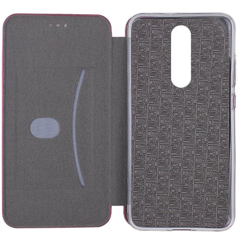 Шкіряний чохол-книжка Classy для Xiaomi Redmi 8 Бордовий