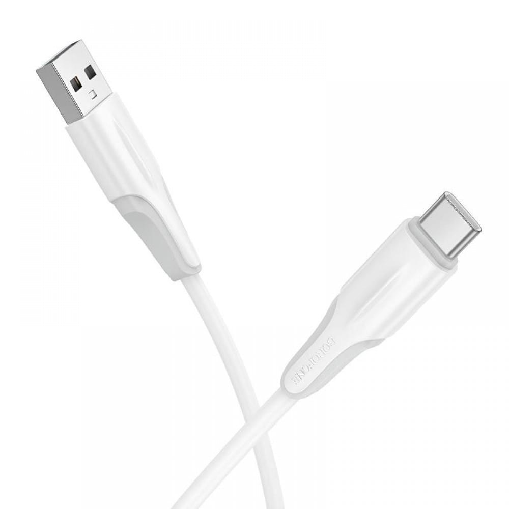 Дата кабель Borofone BX119 New USB to Type-C 3A (1m) White