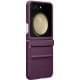 Шкіряний чохол Leather Case (AAA) для Samsung Galaxy Z Flip5 Purple