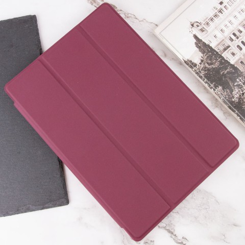 Чохол-книжка Book Cover (stylus slot) для Samsung Galaxy Tab S7 FE 12.4" / S7+ / S8+ Бордовий / Maroon