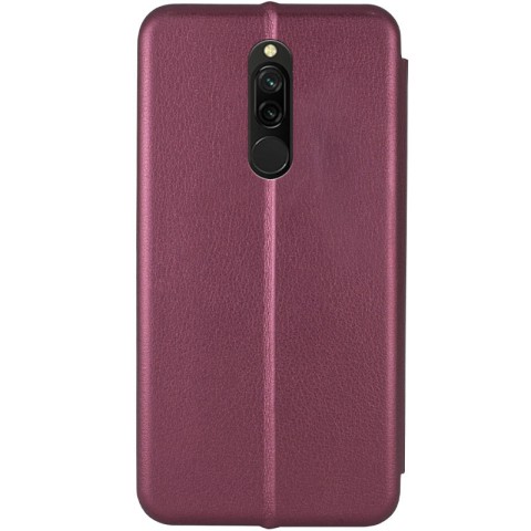 Шкіряний чохол-книжка Classy для Xiaomi Redmi 8 Бордовий