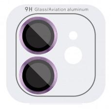 Захисне скло Metal Classic на камеру (у упак.) для Apple iPhone 12 / 12 mini / 11 Фіолетовий / Purple