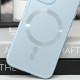 Чохол TPU+Glass Sapphire Midnight with MagSafe для Apple iPhone 14 (6.1") Блакитний / Blue