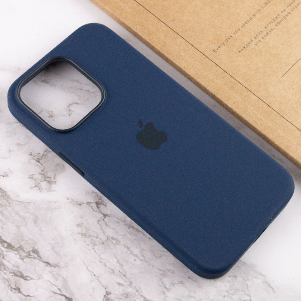 Чохол Silicone case (AAA) with Magsafe and Animation для Apple iPhone 13 Pro (6.1") Синій / Abyss Blue