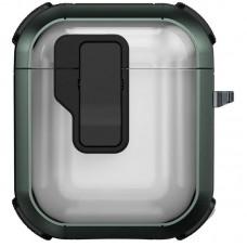 Футляр протиударний Locking Button для навушників Airpods 1/2 Apple Green