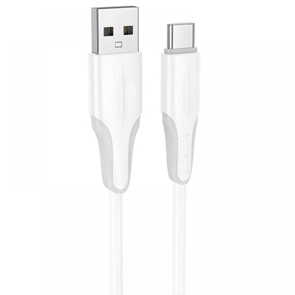 Дата кабель Borofone BX119 New USB to Type-C 3A (1m) White
