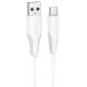 Дата кабель Borofone BX119 New USB to Type-C 3A (1m) White