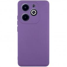 Чохол TPU GETMAN Liquid Silk Full Camera для Infinix Hot 40i Фіолетовий / Amethyst