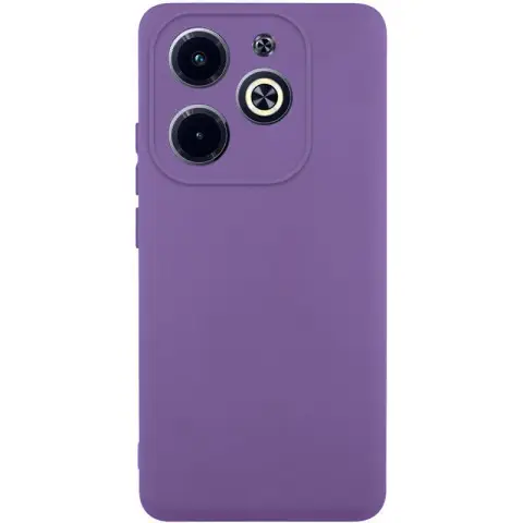 Чохол TPU GETMAN Liquid Silk Full Camera для Infinix Hot 40i Фіолетовий / Amethyst