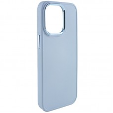 TPU чохол Bonbon Metal Style для Apple iPhone 13 Pro Max (6.7") Блакитний / Mist blue