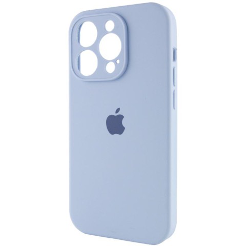 Чохол Silicone Case Full Camera Protective (AA) для Apple iPhone 15 Pro (6.1") Блакитний / Lilac Blue