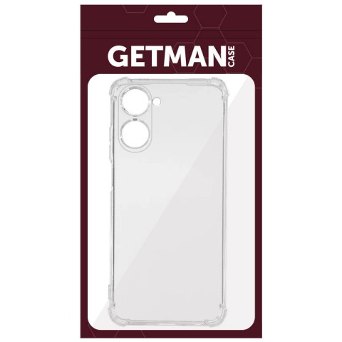 TPU чохол GETMAN Ease logo посилені кути Full Camera для Realme 10 4G Безбарвний (прозорий)