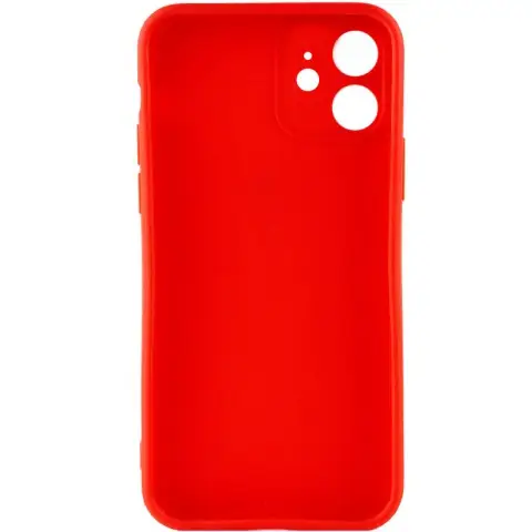 Силіконовий чохол Candy Full Camera для Apple iPhone 12 (6.1") Червоний / Red