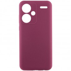 Чохол Silicone Cover Lakshmi Full Camera (AAA) для Xiaomi Redmi Note 13 Pro+ Бордовий / Plum