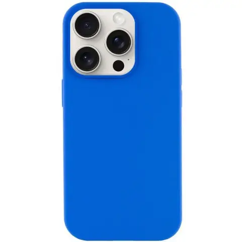 Чохол Silicone Case Full Protective (AA) NO LOGO для Apple iPhone 16 Pro Max (6.9") Синій / Capri Blue