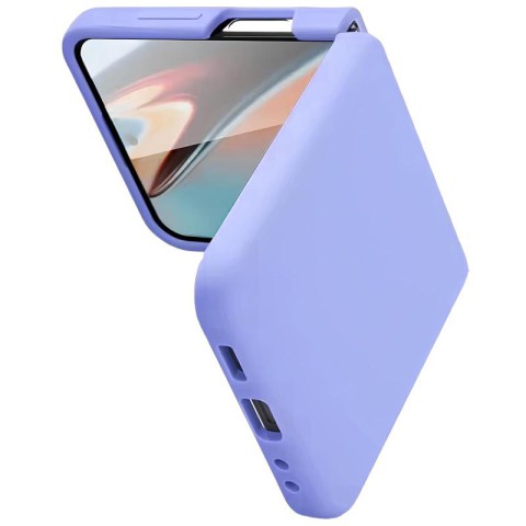 Чохол Foldables Silicone Cover Lakshmi (AAA) для Samsung Galaxy Z Flip5 Бузковий / Dasheen