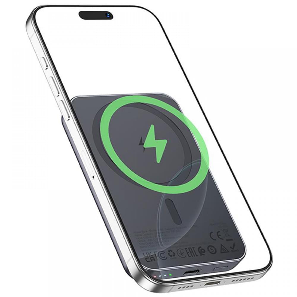 Портативний ЗП Power Bank Hoco J160 Original з БЗП 5000 mAh Metal gray