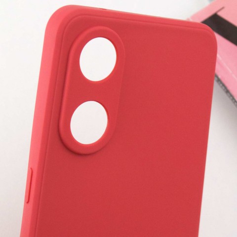 Силіконовий чохол Candy Full Camera для Oppo Reno 8 T 4G Червоний / Camellia