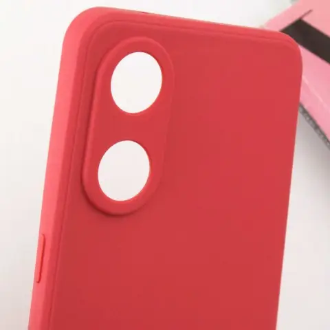 Силіконовий чохол Candy Full Camera для Oppo Reno 8 T 4G Червоний / Camellia