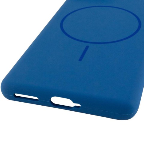 Чохол Silicone Cover Lakshmi Full Camera (AA) with MagFit для Motorola Edge 50 Fusion Синій / Navy blue