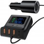 АЗП Acefast B8 digital display car HUB charger Black